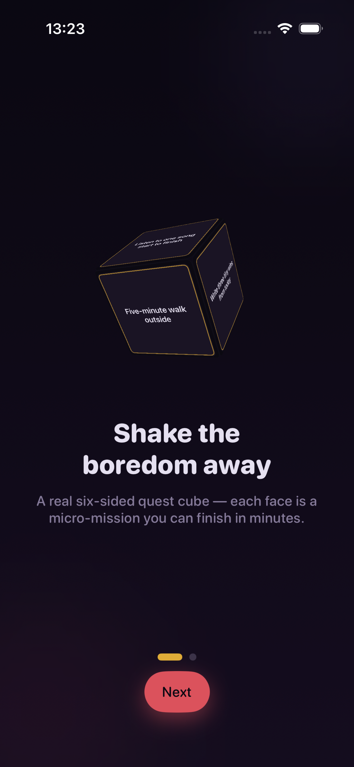 Mood Road onboarding