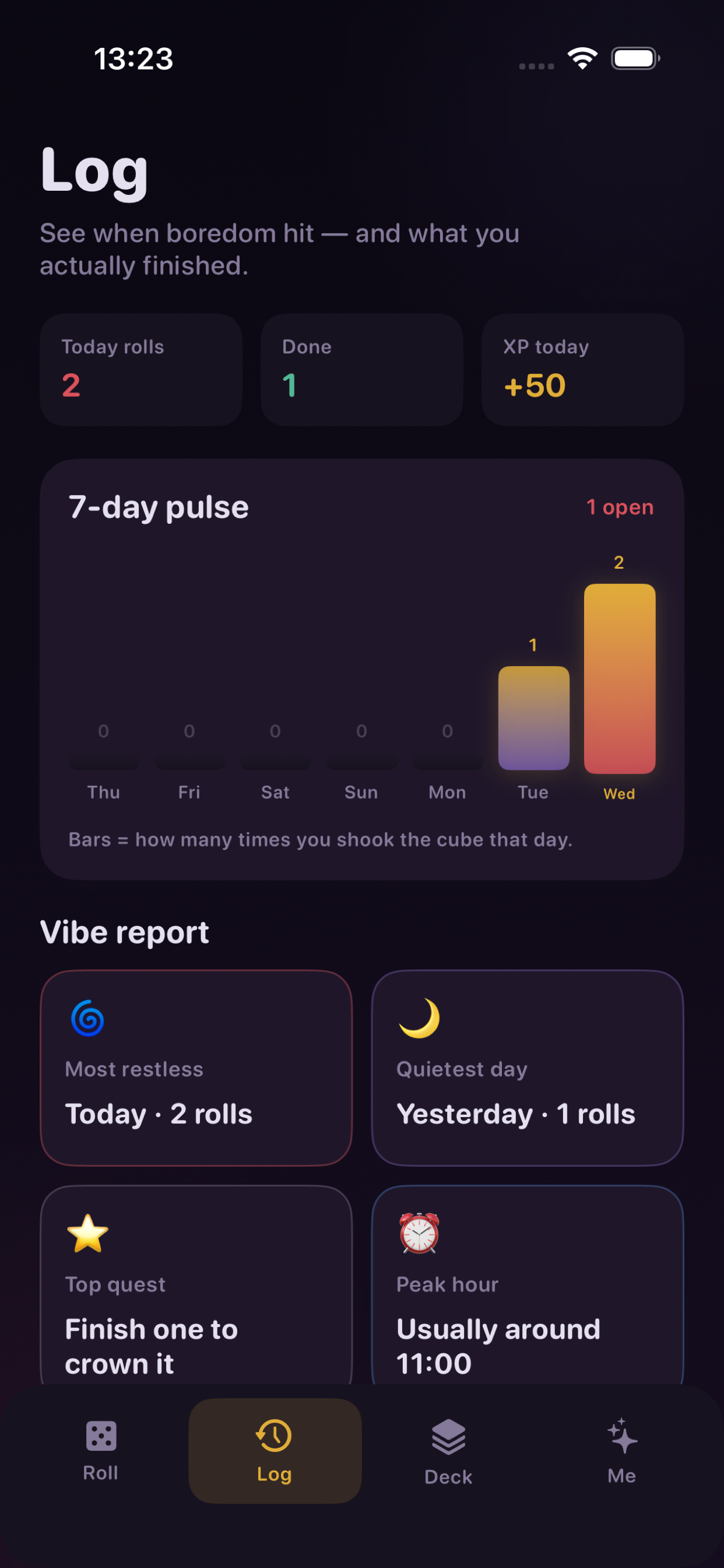 Quest log